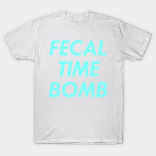 Fecal Time Bomb, Blue T-Shirt